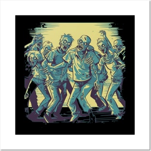 Dancing Zombies - Creepy Zombie Motif Posters and Art